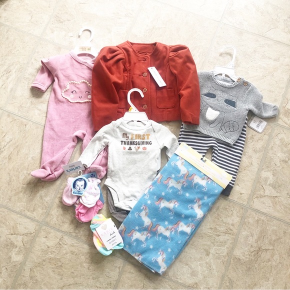 Janie and Jack Other - NEW Bundle of Baby Girl Clothes & Accessories Newborn, 0-3, 18-24months